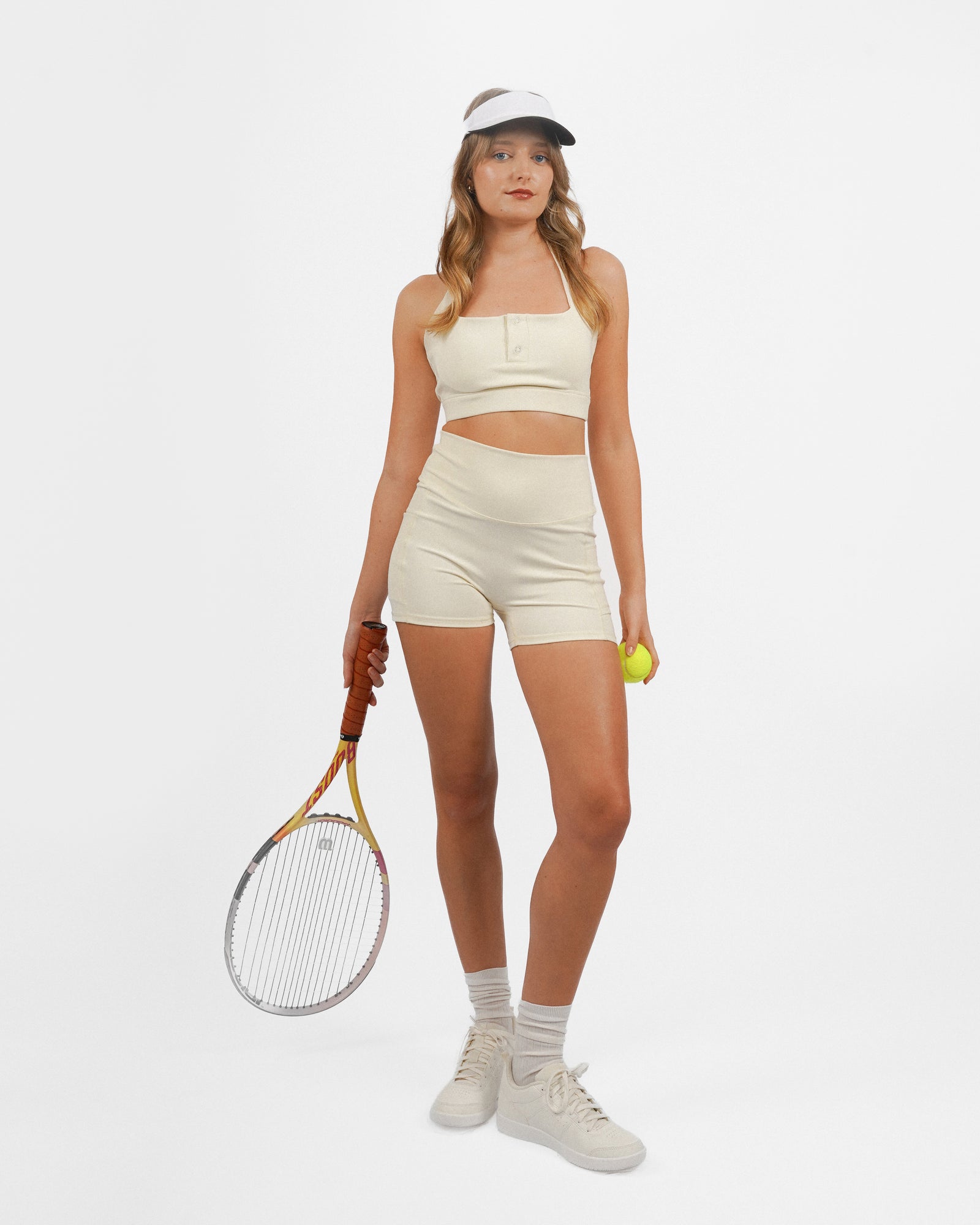 High-Waist Tennis Shorts