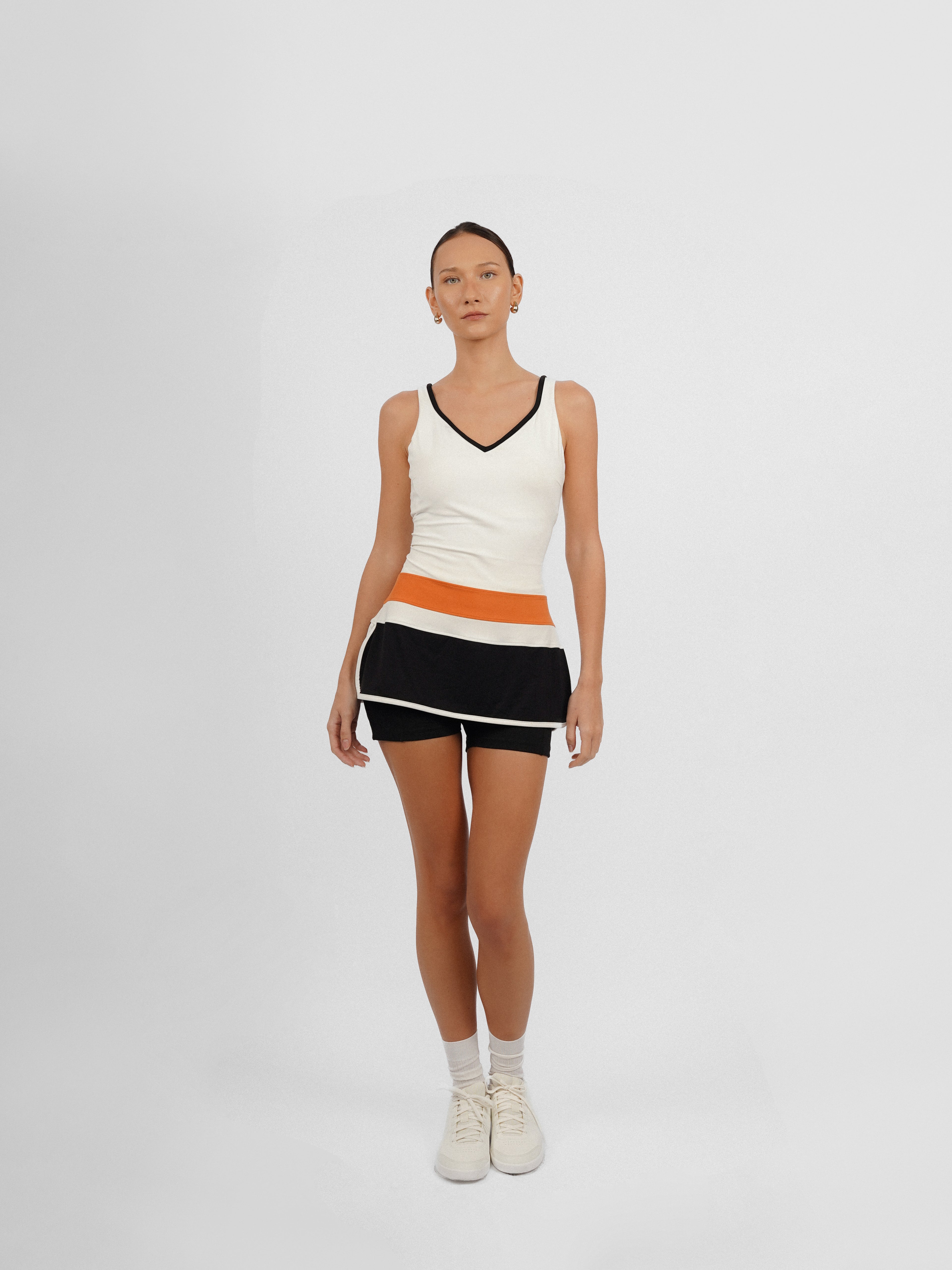 60s Tennis Dress with Side Slits